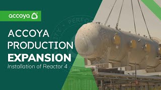 Accoya Production Expansion Installation of Reactor 4  Accoya Wood [upl. by Corwun]