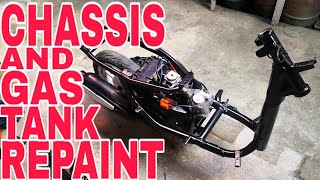 CHASSIS REPAINT  YAMAHA MIO SPORTY [upl. by Oecile904]