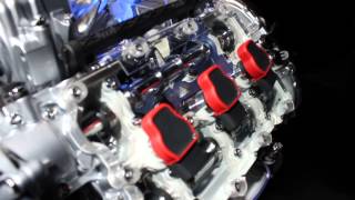 30 TFSI Audi Engine in detail  IAA Frankfurt 2013 [upl. by Alius]