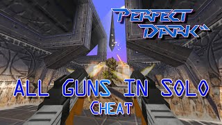 Perfect Dark  Unlocking quotAll Guns In Soloquot Cheat  Skedar Ruins Perfect Agent [upl. by Us]