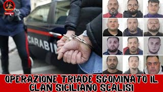 Operazione Triade Sgominato il clan siciliano Scalisi Centinaia di arresti nel cuore della Sicilia [upl. by Ztnarf]