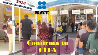 Cita SAT Confirma Cancela o Consulta 2024 [upl. by Nidia356]