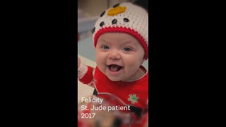 Watch St Jude patient Felicitys progress 💗 [upl. by Attecnoc]