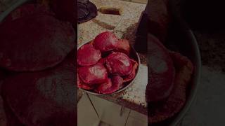 Beetroot की पूड़ी 😋😋 beetroot recipe winter special youtubeshorts video [upl. by Adyl708]