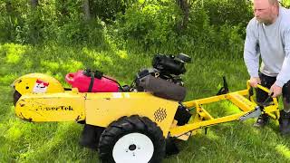 Powertek Stump Grinder Operating [upl. by Roderic]