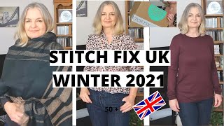 WHICH BRANDS DID I GET IN MY STITCH FIX UK WINTER 2021 BOX  My Over 50 Fashion Life [upl. by Vanzant]