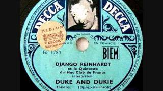 Hubert Rostaing amp Django Reinhardt  Duke And Dukie Take 1  Brussels 21 May 1947 [upl. by Gershon]