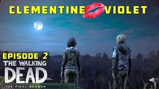 Clementine Kisses Violet  The Walking Dead Final Season Episode 2 Clem Violet Romance [upl. by Sane272]