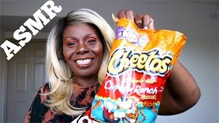 Lips SmackingCrunchy Flamin Chipotle Cheetos ASMR Eating Sounds [upl. by Susy779]