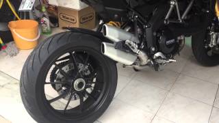 Ducati Multistrada 1200s Mivv decat pipe  midpipe and stock muffler sound [upl. by Cyrilla]