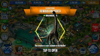 REWARD UNLOCKED BRACHIOSAURUS MAX LEVEL 40  HT GAME [upl. by Daile]