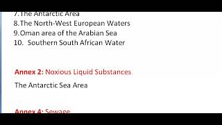 What is MARPOL  How many Annexes  Special Area [upl. by Londoner820]