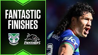 NRL 2024  Fantastic Finishes  Warriors v Panthers  Magic Round [upl. by Notnil]