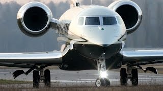 Gorgeous Gulfstream G650 MUSIK TakeOff at Bern Airport [upl. by Reena101]