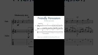 Friendly Persuasion Short flute and guitar [upl. by Baptist]