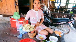 Cambodian Village Girl Cooking Khmer Foods in the Province 🇰🇭 [upl. by Ennayt]