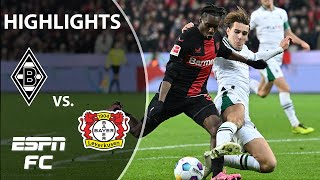 Bayer Leverkusen vs Borussia Monchengladbach  Bundesliga Highlights  ESPN FC [upl. by Laikeze326]