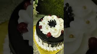 Bakery Style black Forest cake design 🥰 🎂🎂 [upl. by Ecinev]