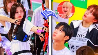 Idols Reaction To Nmixxs Sullyoon Viral Archery Shot At The ISAC 2024 [upl. by Mateusz]