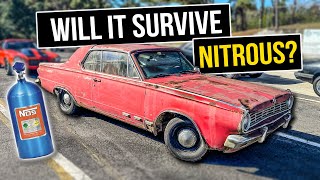 WILL IT RACE Forgotten Dart V8 Four Speed Gets Nitrous [upl. by Arinaj]