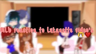 miraculous ladybug reaction to Lukanette videos ❤️💙 •gacha cute •lukanette mlbreacts gachalife [upl. by Mariken672]