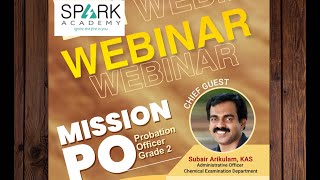 WEBINARProbation Officer GrIIKerala PSCMISSION PO Spark Academy Kerala [upl. by Betteanne]