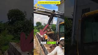 Bloc de béton pour mur de soutainement construction construire astuce conseils [upl. by Post]