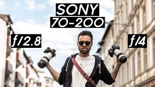 Sony 70200mm f28 vs 70200mm f4  lens comparison  Sony A7R IV and A7 III  english [upl. by Frasco]