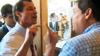 Watch Anthony Weiner meltdown on campaign trail [upl. by Jamey]