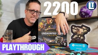 Undaunted Callisto 2200 Scenario 2 PLAYTHROUGH  A Deckbuilding WarGame [upl. by Anahpos268]