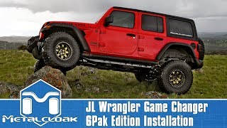 How to Install MetalCloak JL Game Changer Suspension 6Pak Edition [upl. by Anoynek]