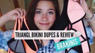 Triangl Swimwear Bikini Dupes  Review BRAKINIS [upl. by Lednar]