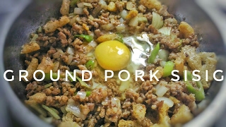 One Pan Ground Pork Sisig  Filipino Recipe Food Bae [upl. by Ardnaeed]