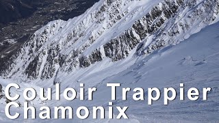 Couloir Trappier Aiguille du Goûter Chamonix MontBlanc ski de randonnée montagne alpinisme [upl. by Bogoch247]