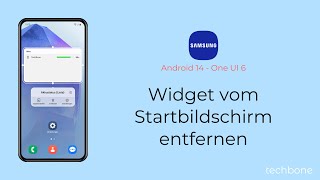 Widget vom Startbildschirm entfernen  Samsung Android 14  One UI 6 [upl. by Woehick]