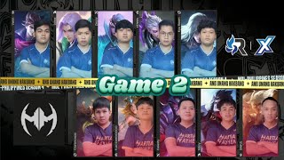 MDL PH SEASON 4  PLAYOFFS DAY 1  RSGX VS MM GAME 2 [upl. by Nauqes]