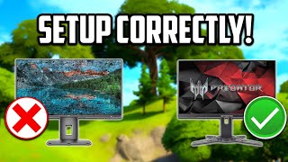 How To CORRECTLY SETUP Your 144Hz or 240Hz Gaming Monitor Fortnite Battle Royale [upl. by Layne]