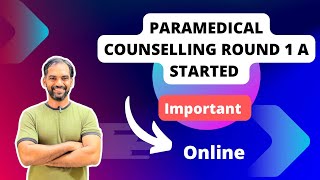 Paramedical counselling Round 1 A started  TN Paramedical counselling 2023 [upl. by Serge967]