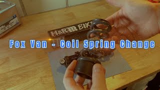 How to Fox Van Coil Spring Change [upl. by Enyala]