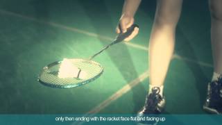 Badminton specific training 11  Pick up a shuttlecock with your racket [upl. by Alwin]