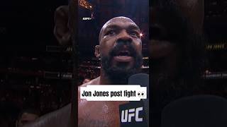 Jon Jones gives post fight speech after UFC win 👀👀 ufc [upl. by Asiruam100]