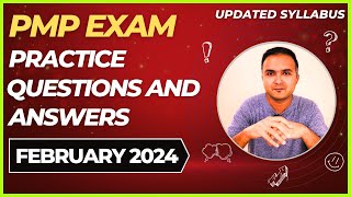 PMP Exam Questions 2024 Feb and Answers Practice Session  PMP Exam Prep  PMP for Project manager [upl. by Thad]