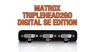 Matrox TripleHead2Go Digital SE External MultiDisplay Adapter [upl. by Edyaj]