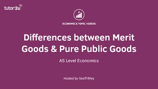 Difference between Merit Goods and Pure Public Goods I A Level and IB Economics [upl. by Saidee]