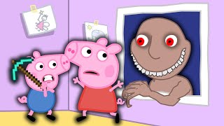 Peppa Pig Escape From The Man from The Window in Peppa Episodes [upl. by Yenar394]