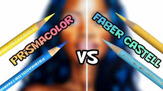 Prismacolor Premiere VS Faber Castell Polychromos  Which is better Drawing demonstration [upl. by Camella91]