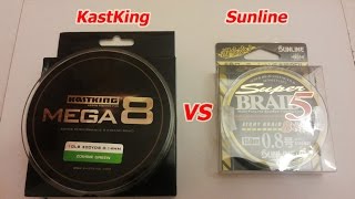 KastKing Mega 8 VS Sunline Super Braid 5 Перетягивание Каната [upl. by Jesselyn]