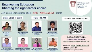 PANEL DISCUSSION VIDEO ON CAREER OPPURTUNITIES IN AIML amp IoT  2024  VNRVJIET  HYDERABAD [upl. by Ahtiuqal]