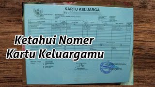 Cara Mengetahui Letak Nomer Kartu Keluarga [upl. by Placidia264]