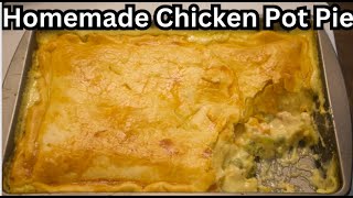 Homemade Chicken Pot Pie Recipe [upl. by Hallett]